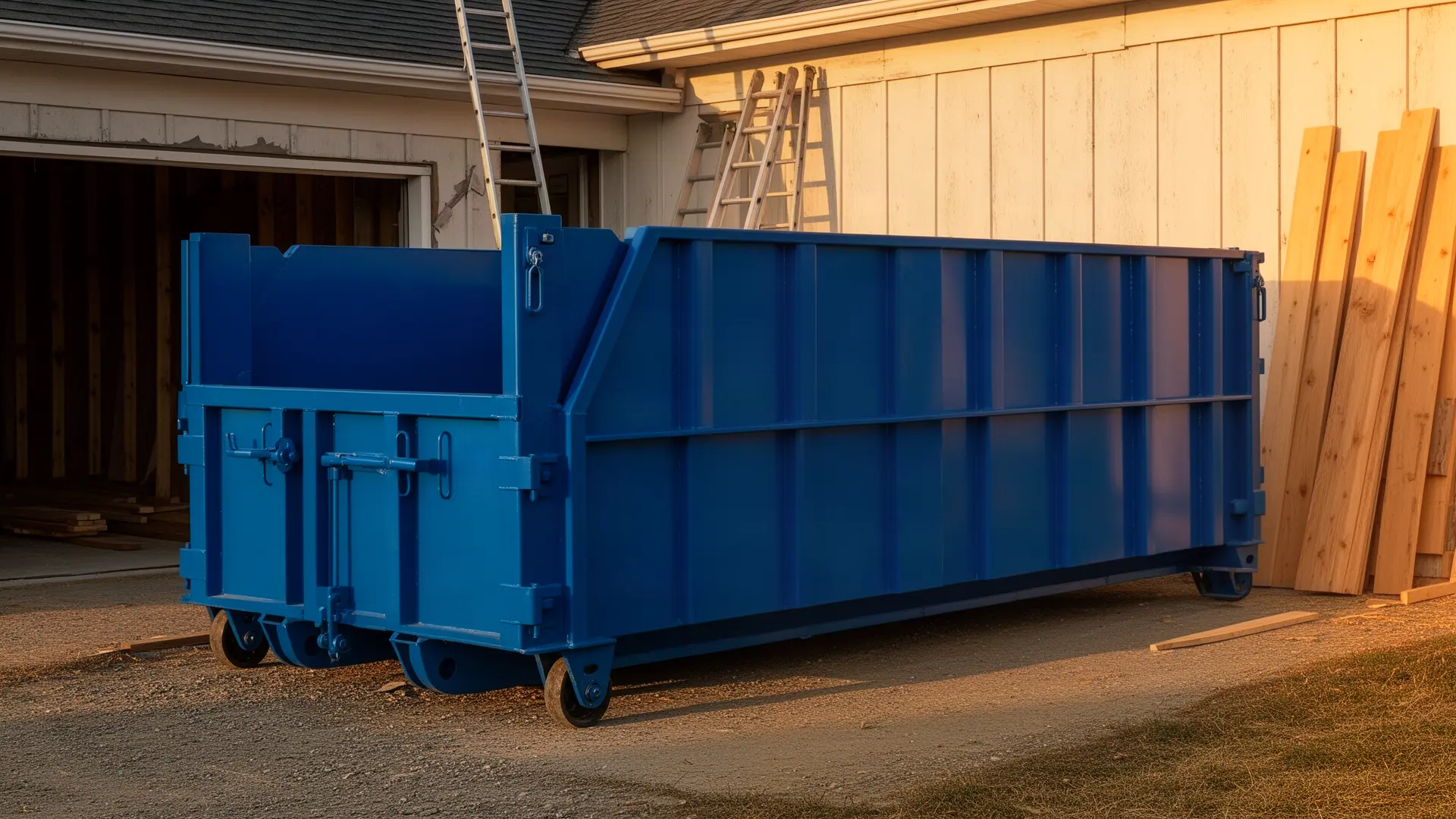 Roll-off dumpster from Timber Creek Dumpster Rental in Sioux Falls, SD